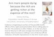 Are more people dying because the rich are geng richer at 