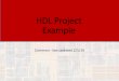 HDL Project Example - Milwaukee School of Engineering
