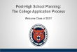 Welcome Class of 2021! Post-High School Planning: The 