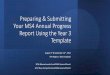 Preparing & Submitting Your MS4 Annual Progress Report 
