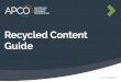 Recycled Content Guide