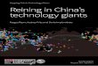 Issues Paper: Reining in China’s technology giants