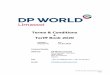 Terms & Conditions Tariff Book 2020 - DP World