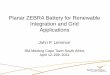 Planar ZEBRA Battery for Renewable Integration and Grid 