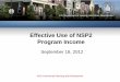 Effective Use of NSP2 Program Income