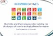 The SDGs and their relevance for tackling the challenges 