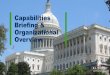 Capabilities Briefing & Organizational Overview