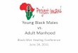 Young Black Males vs. Adult Manhood