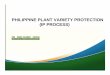 PHILIPPINE PLANT VARIETY PROTECTION (IP PROCESS)