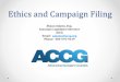 Ethics and campaign filing - ACCG