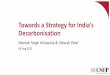 Towards a Strategy for India’s Decarbonisation