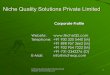 Niche Quality Solutions Private Limited