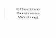 Effective Business Writing - Find Time