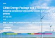 Clean Energy Package and ETS Reform
