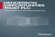 HENDERSON OPPORTUNITIES TRUST PLC