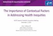 The Importance of Contextual Factors in Addressing Health 