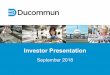 Investor Presentation - Ducommun Incorporated