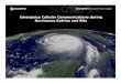 Emergency Cellular Communications during Hurricanes 