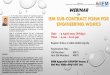 Webinar on IEM Sub-Contract Form for Engineering Works