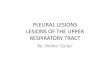 PLEURAL LESIONS LESIONS OF THE UPPER RESPIRATORY TRACT