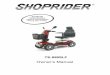 889SLF Owner's Manual 20150907更新 - Shoprider