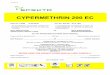 Cypermethrin 200 EC 2012 - Efekto