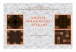 DIGITAL HOLOGRAPHY: 30 YEARS