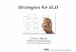 Strategies for ELD - tcoe.org