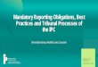 Mandatory Reporting Obligations, Best Practices and 