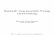Modeling CPU Energy Consumption for Energy Efficient 