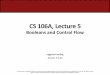 CS 106A, Lecture 5 - Stanford University