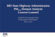 MD State Highway Administration PM2.5 Hotspot Analysis 