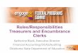 Roles/Responsibilities Treasurers and Encumbrance Clerks