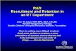 R&R Recruitment and Retention in an RT Department