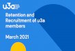 Retention and Recruitment of u3a members March 2021