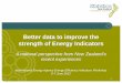 Better data to improve the strength of Energy Indicators