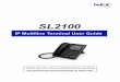 SL2100 IP Mutliline Terminal User Guide