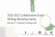 2020-2021 Collaborative Grant Writing Workshop Series