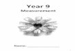Year 9 Measurement Workbook Answers