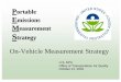Portable Emissions Measurement Strategy