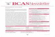 BCASNewsletter For Members only. For Private Circulation 