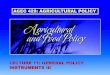 LECTURE 11: GENERAL POLICY INSTRUMENTS III