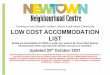 LOW COST ACCOMMODATION LIST