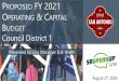 Proposed FY 2021 Operating & Capital Budget