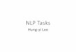 NLP Tasks - NTU Speech Processing Laboratory