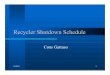 Recycler Shutdown Schedule - beamdocs.fnal.gov