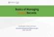 Basics of Managing School Records PowerPoint Slides (June 