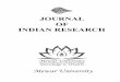 JOURNAL OF INDIAN RESEARCH - jir.mewaruniversity.org