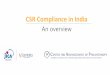 CSR Compliance in India