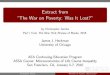 The War on Poverty: Was It Lost? - University of Chicago